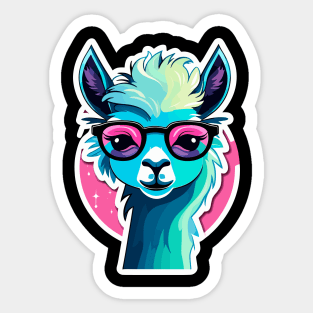 Llama Illustration Sticker